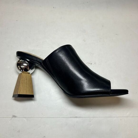 Alfani Womens 8 M Black Smooth Magnolia Geometric Block Heels NIB JL5 - Picture 6 of 6